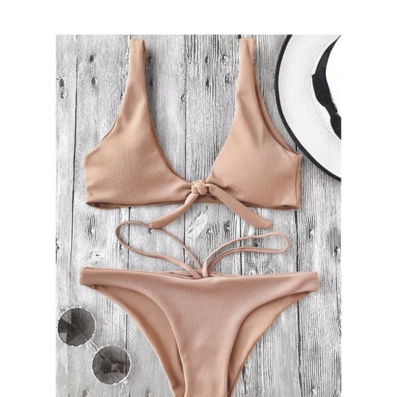 Other - Peach Knotted Top Bikini